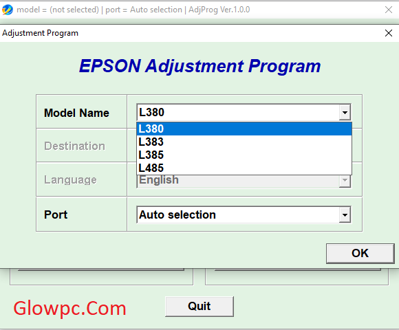 Epson L380 Resetter